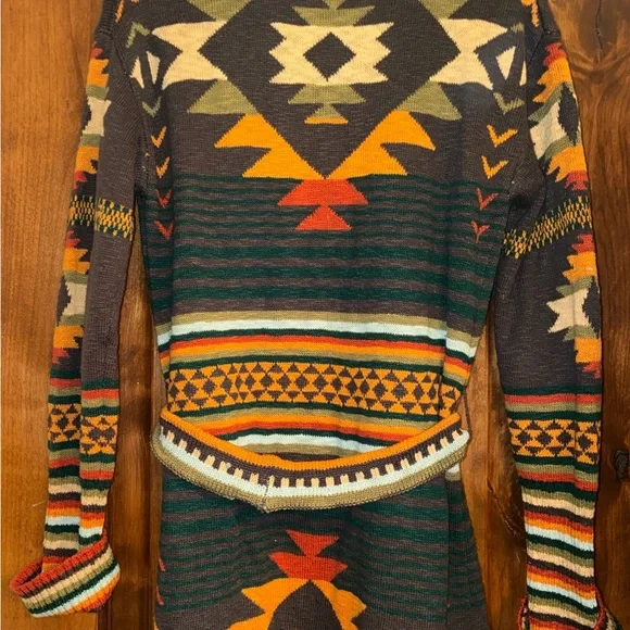 Faherty Paloma Duster Cardigan Yellowtail Knit Long Sweater Small - Picture 5 of 8